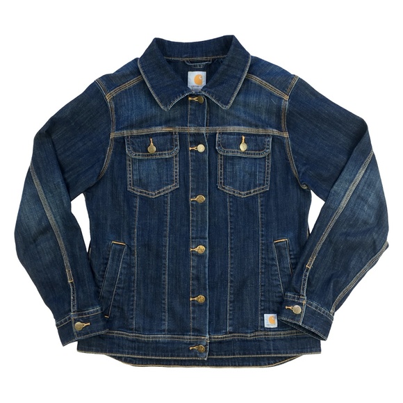 HP EUC Carhartt Brewster Denim Jacket | M - Picture 2 of 5